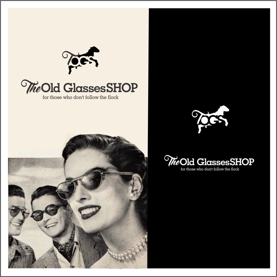Logo Design by joshgraph for The Old Glasses Shop | Design #11805384