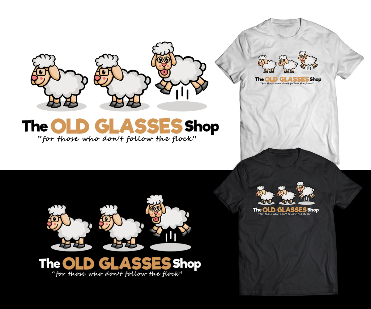 Logo Design by PsyPen for The Old Glasses Shop | Design #11756710