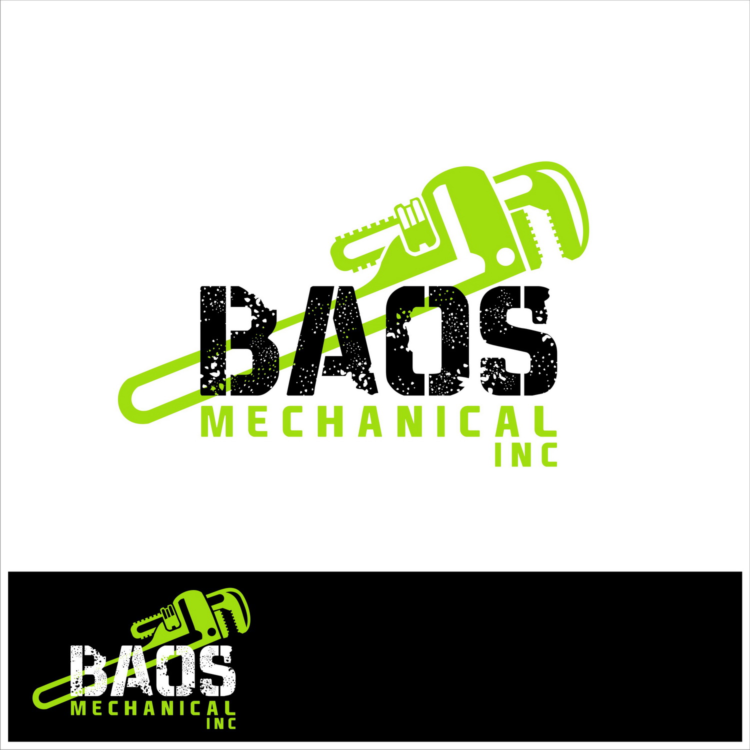 Logo Design by hamkur for Baos Mechanical | Design #11774498