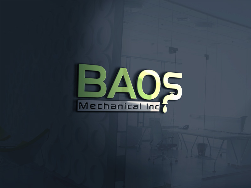 Logo-Design von designmaker0 für Baos Mechanical | Design #11712428