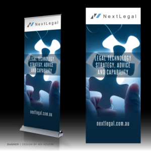 Popup Banners - NextLegal - Legal Technology | Signage Design by adiazudin