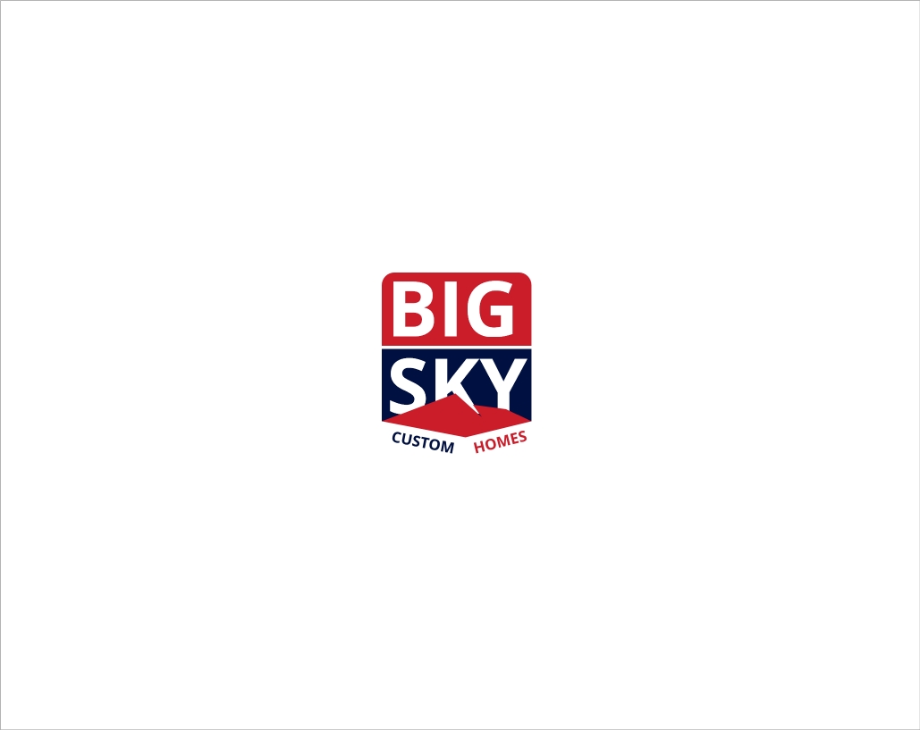 Logo Design by raymark for Big Sky Custom Homes, LLC | Design #11787343