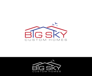 Logo Design by Omee63 for Big Sky Custom Homes, LLC | Design: #11733410