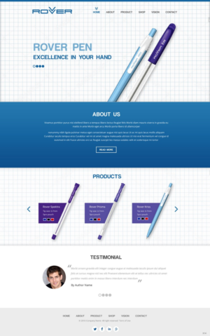 Web Design by pb for Rover Writing Instruments | Design: #11791436