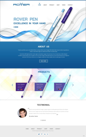 Web Design by pb for Rover Writing Instruments | Design: #11791438