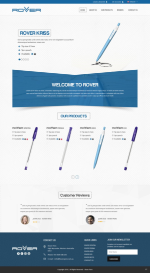 Web Design by pb for Rover Writing Instruments | Design: #11791441