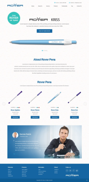 Web Design by pb for Rover Writing Instruments | Design: #11803110