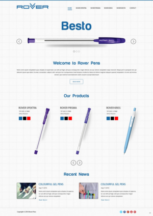 Web Design by pb for Rover Writing Instruments | Design: #11803111