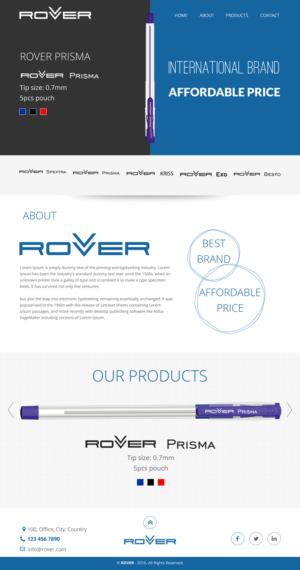 Web Design by rightway for Rover Writing Instruments | Design: #11793803