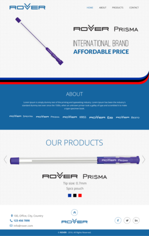 Web Design by rightway for Rover Writing Instruments | Design: #11793807