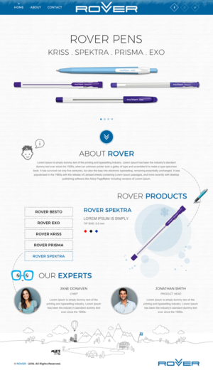 Web Design by rightway for Rover Writing Instruments | Design: #11793817