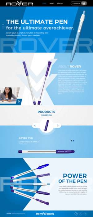 Web Design by rightway for Rover Writing Instruments | Design: #11793821