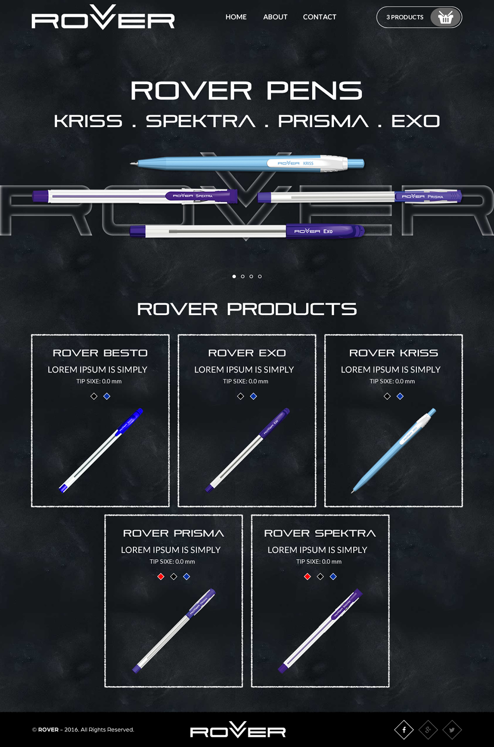 Web Design by rightway for Rover Writing Instruments | Design #11793823