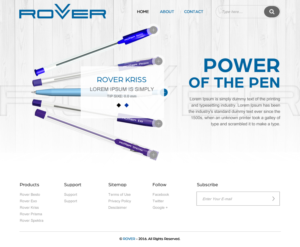 Web Design by rightway for Rover Writing Instruments | Design: #11793826