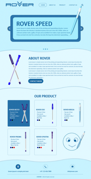Web Design by rightway for Rover Writing Instruments | Design: #11793831
