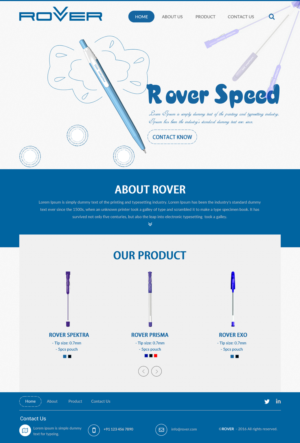 Web Design by rightway for Rover Writing Instruments | Design: #11793834