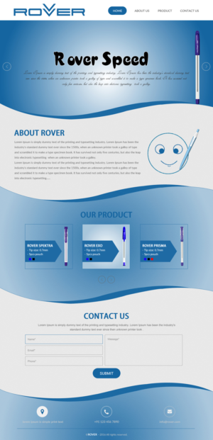 Web Design by rightway for Rover Writing Instruments | Design: #11793839