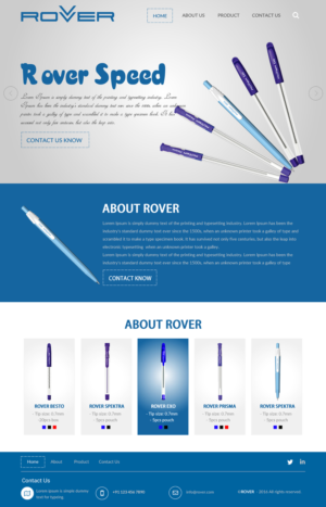 Web Design by rightway for Rover Writing Instruments | Design: #11793852