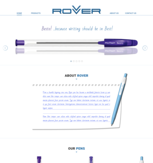 Web Design by Advanced Designs for Rover Writing Instruments | Design: #11870062