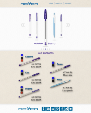 Web Design by the friendly parrot for Rover Writing Instruments | Design #11785499