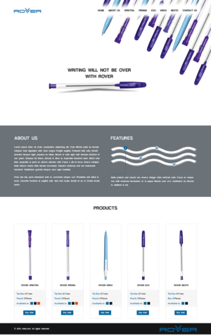 Web Design by Tpith for Rover Writing Instruments | Design: #11877963