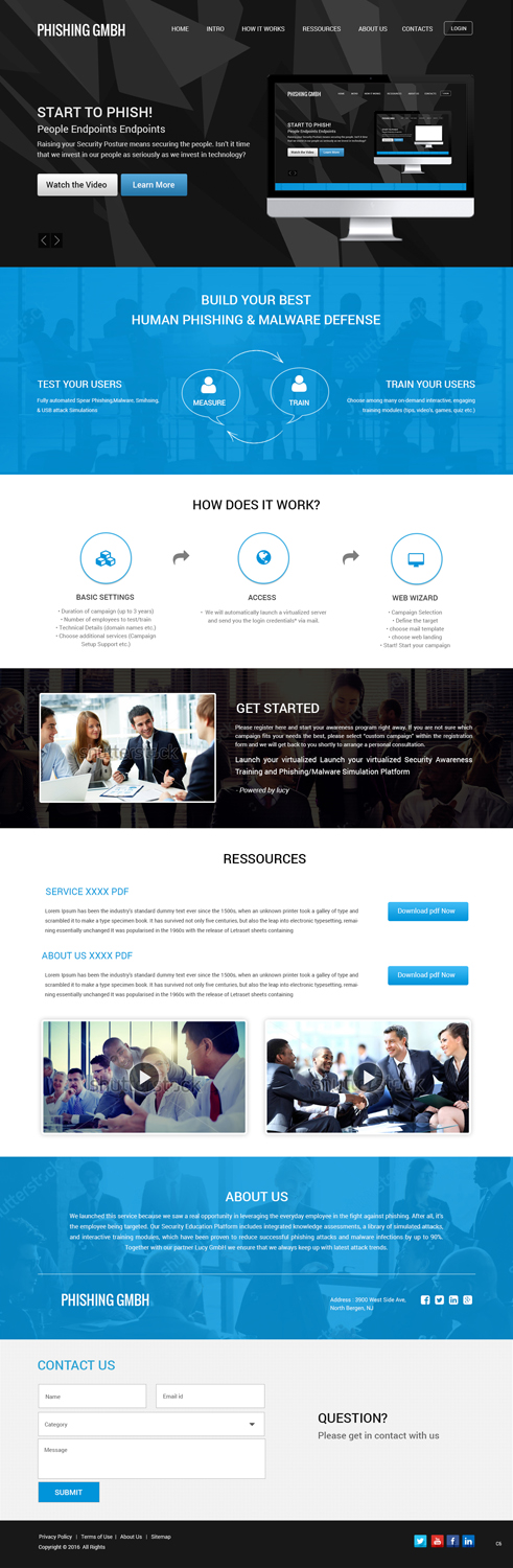 Web Design by pb for LUCY Security AG | Design #11739002