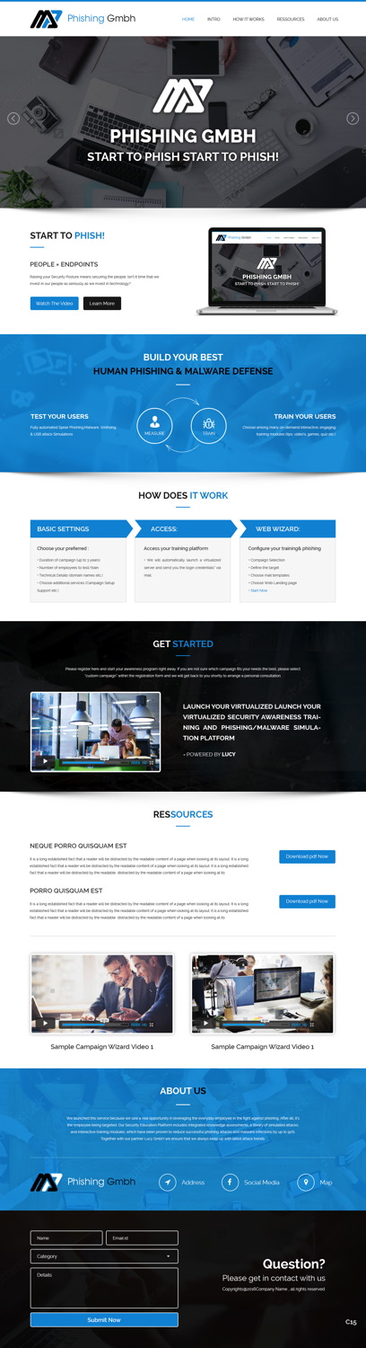 Web Design by pb for LUCY Security AG | Design #11739056