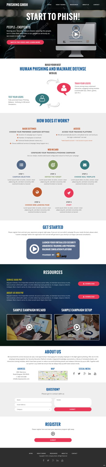Web Design by pb for LUCY Security AG | Design #11739063