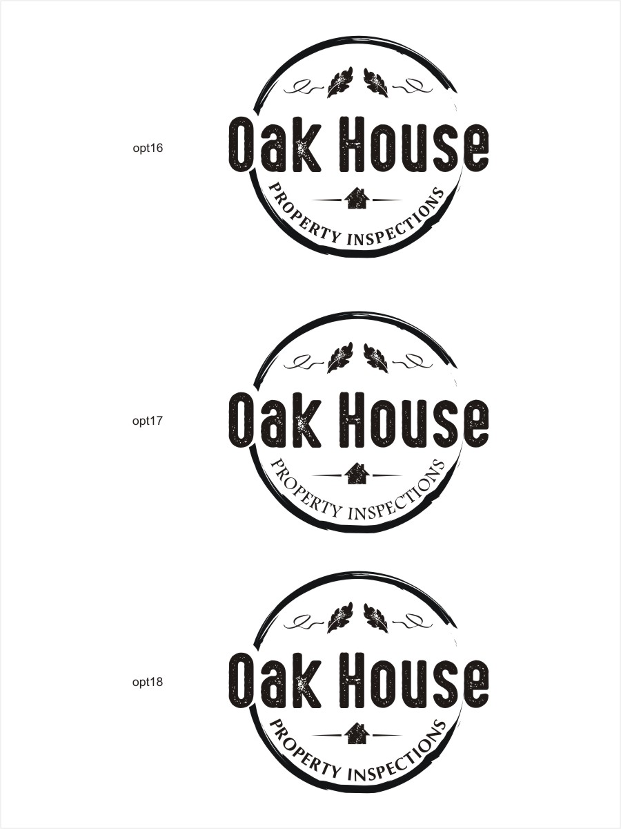 Diseño de Logo por Sushma para Oak House Property Inspections, PLLC | Diseño #11877377