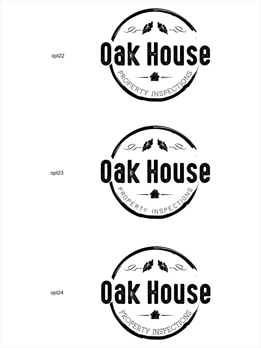 Logo Design by Sushma for Oak House Property Inspections, PLLC | Design #11894874