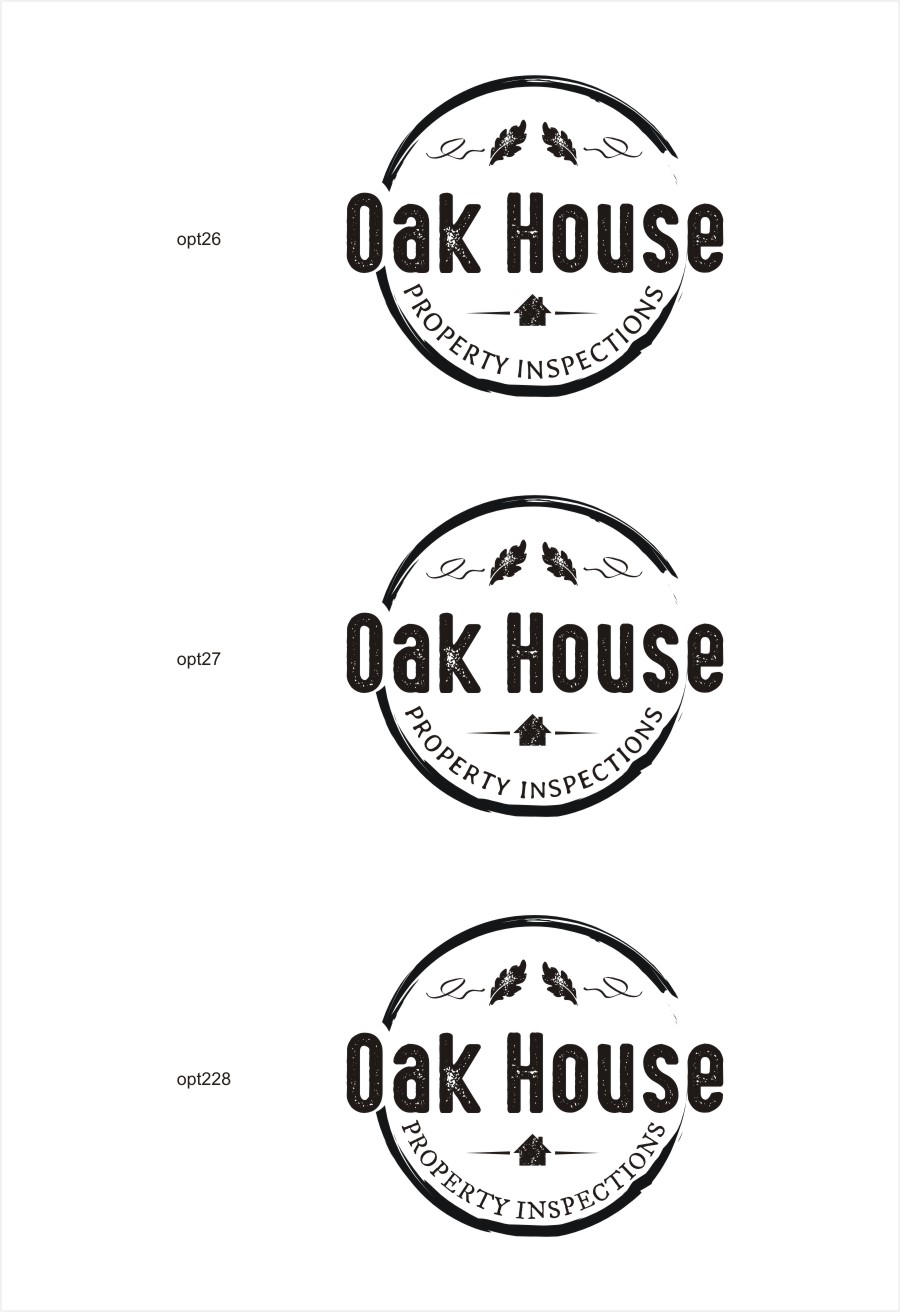 Logo Design by Sushma for Oak House Property Inspections, PLLC | Design #11909145