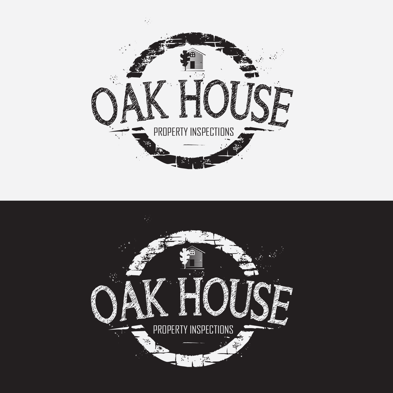 Logo Design by Soula Vetter for Oak House Property Inspections, PLLC | Design #11771203