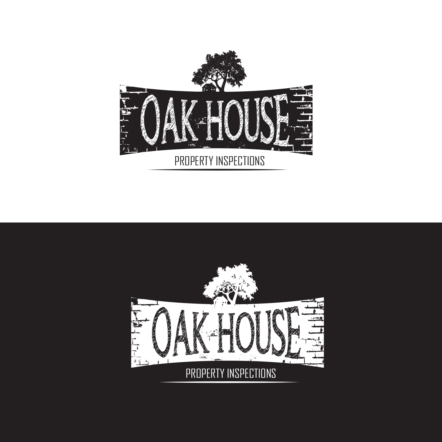 Logo Design by Soula Vetter for Oak House Property Inspections, PLLC | Design #11792920