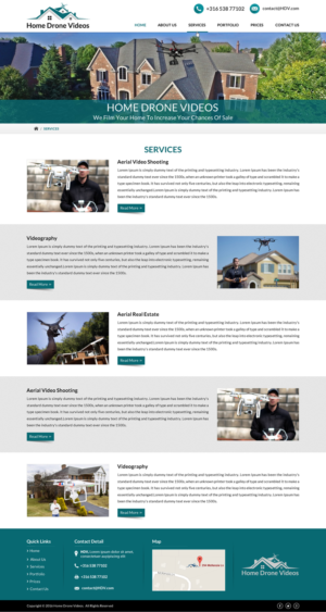 HomeDroneVideos | Web Design by Sbss