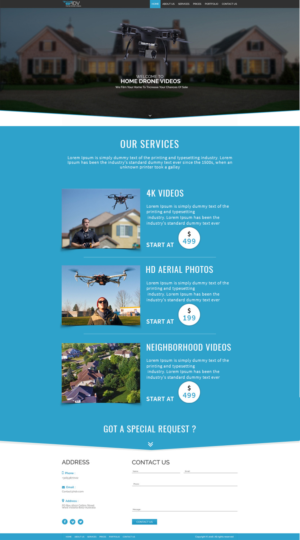 HomeDroneVideos | Web Design by Kingdom Vision
