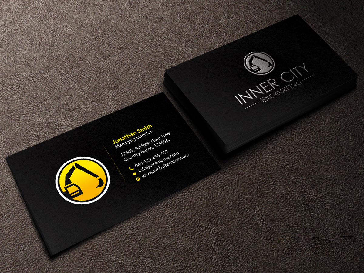Logo Design by Creations Box 2015 for Inner City Excavating  | Design #11741761