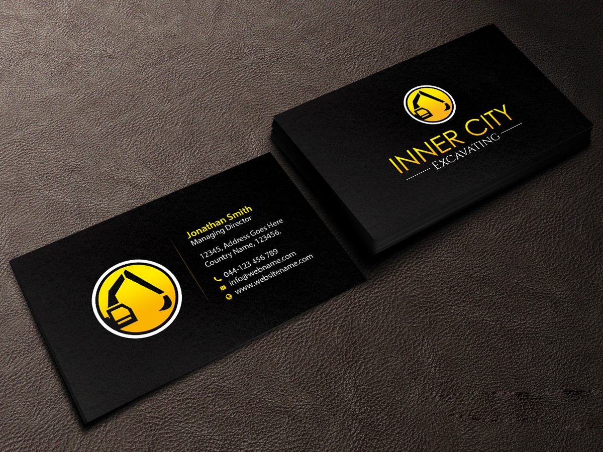 Logo Design by Creations Box 2015 for Inner City Excavating  | Design #11741763