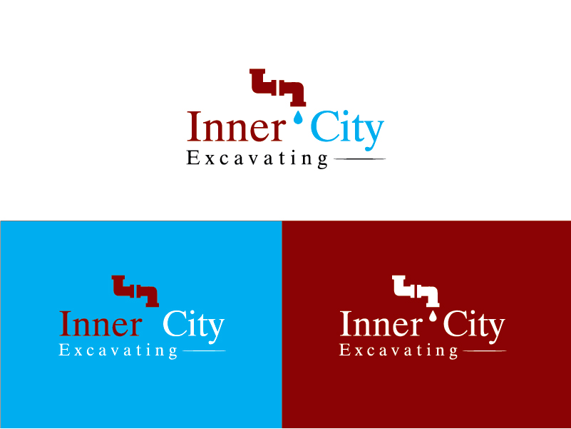 Logo Design by atalab for Inner City Excavating  | Design #11734971