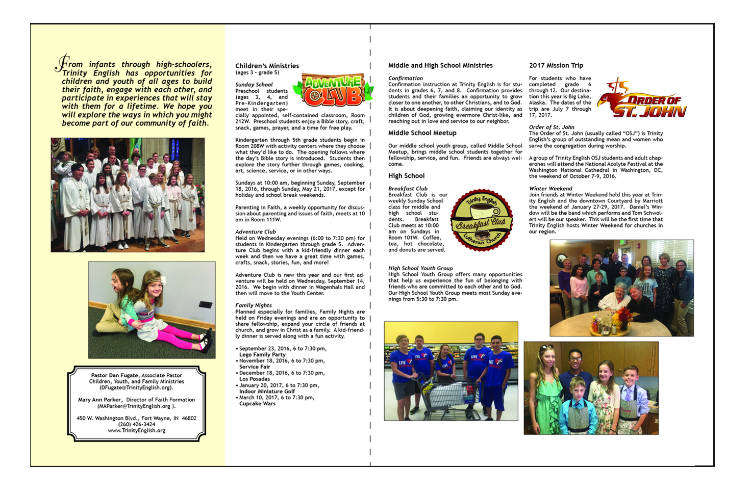 Flyer-Design von jmsgraphicdesign für Trinity English Lutheran Church | Design #11812263