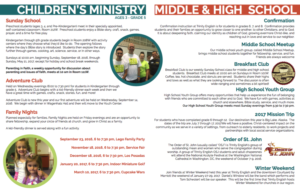 Flyer Design by Alyssa Secor for Trinity English Lutheran Church | Design: #11785052