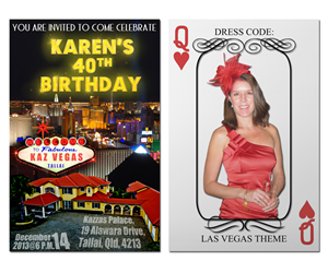 40th birthday party invitation | Design Invitation par Rome