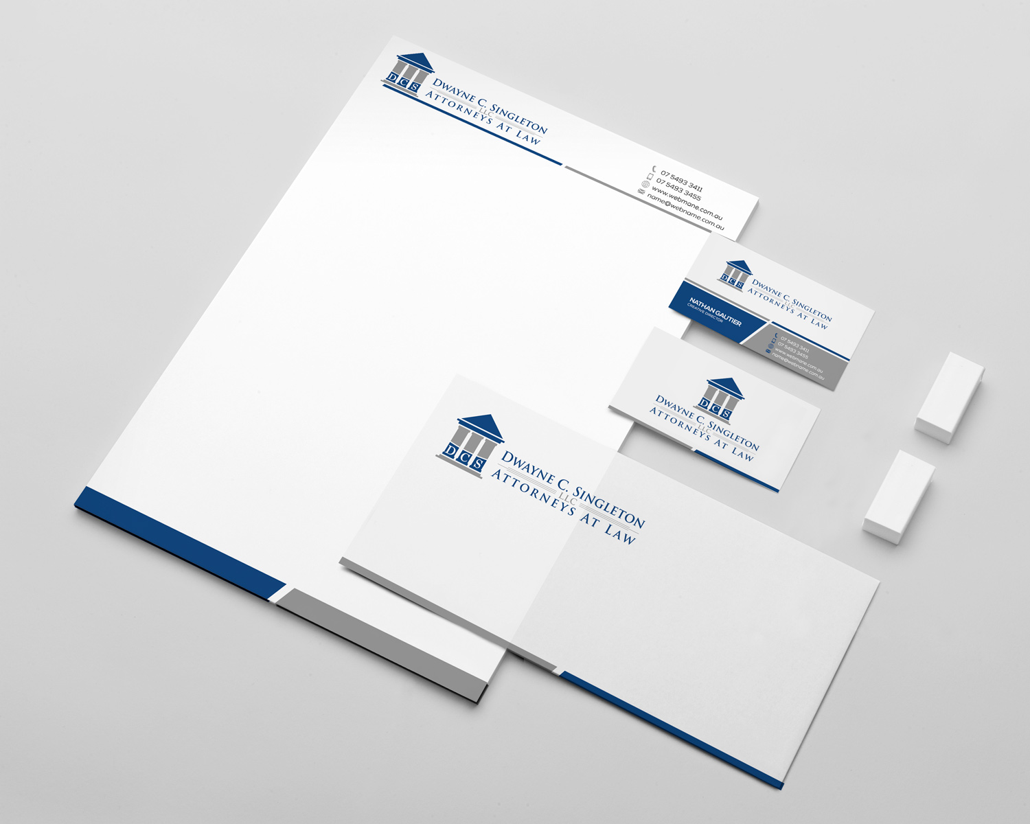 Diseño de Logo por AL - AMIN para Dwayne C. Singleton, LLC | Diseño #11814609