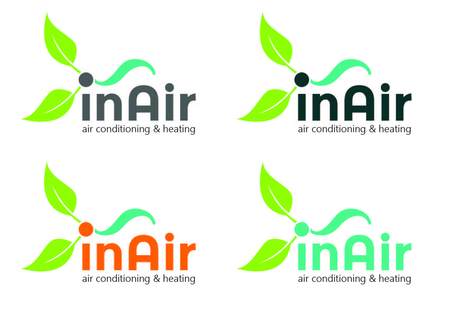 Logo Design by Sdoughty Design for inAir Heating & Air, LLC | Design #11806244