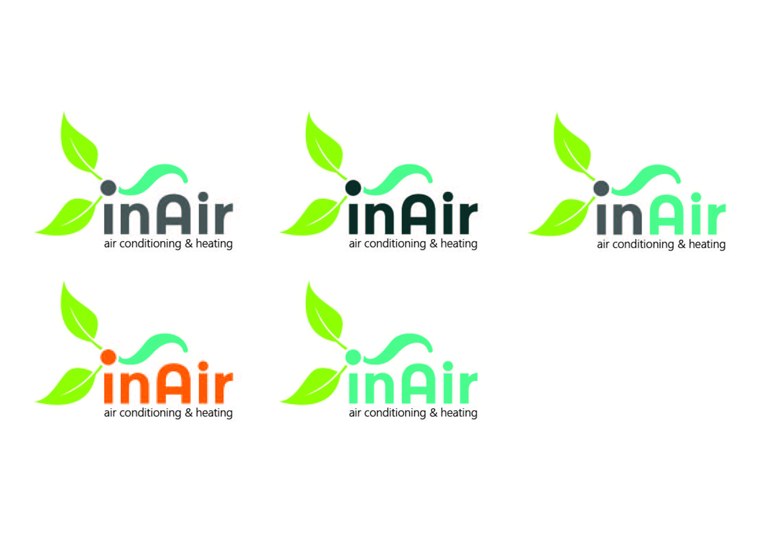 Logo Design by Sdoughty Design for inAir Heating & Air, LLC | Design #11806308