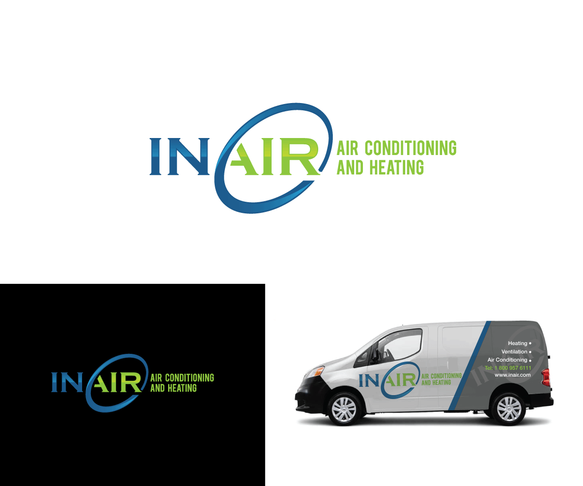 Diseño de Logo por thulet para inAir Heating & Air, LLC | Diseño #11797937