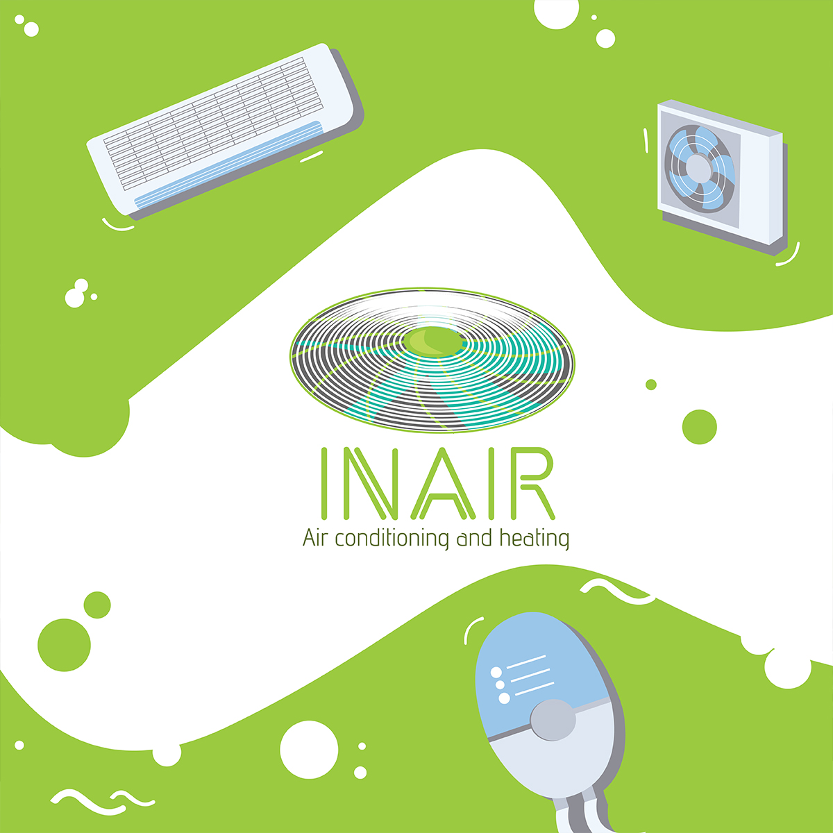 Logo-Design von PRASAD TAWARE für inAir Heating & Air, LLC | Design #11781994