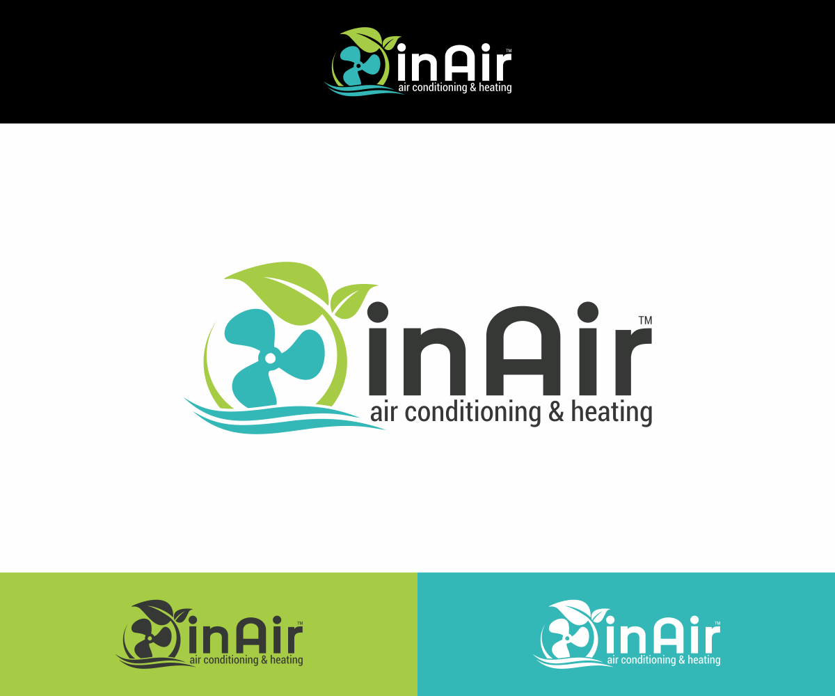 Logo Design by Khalik for inAir Heating & Air, LLC | Design #11795610