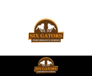 Logo Design by joliau for Six Gators Performance Horses | Design: #11737082