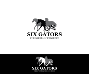 Logo Design by joliau for Six Gators Performance Horses | Design: #11737083