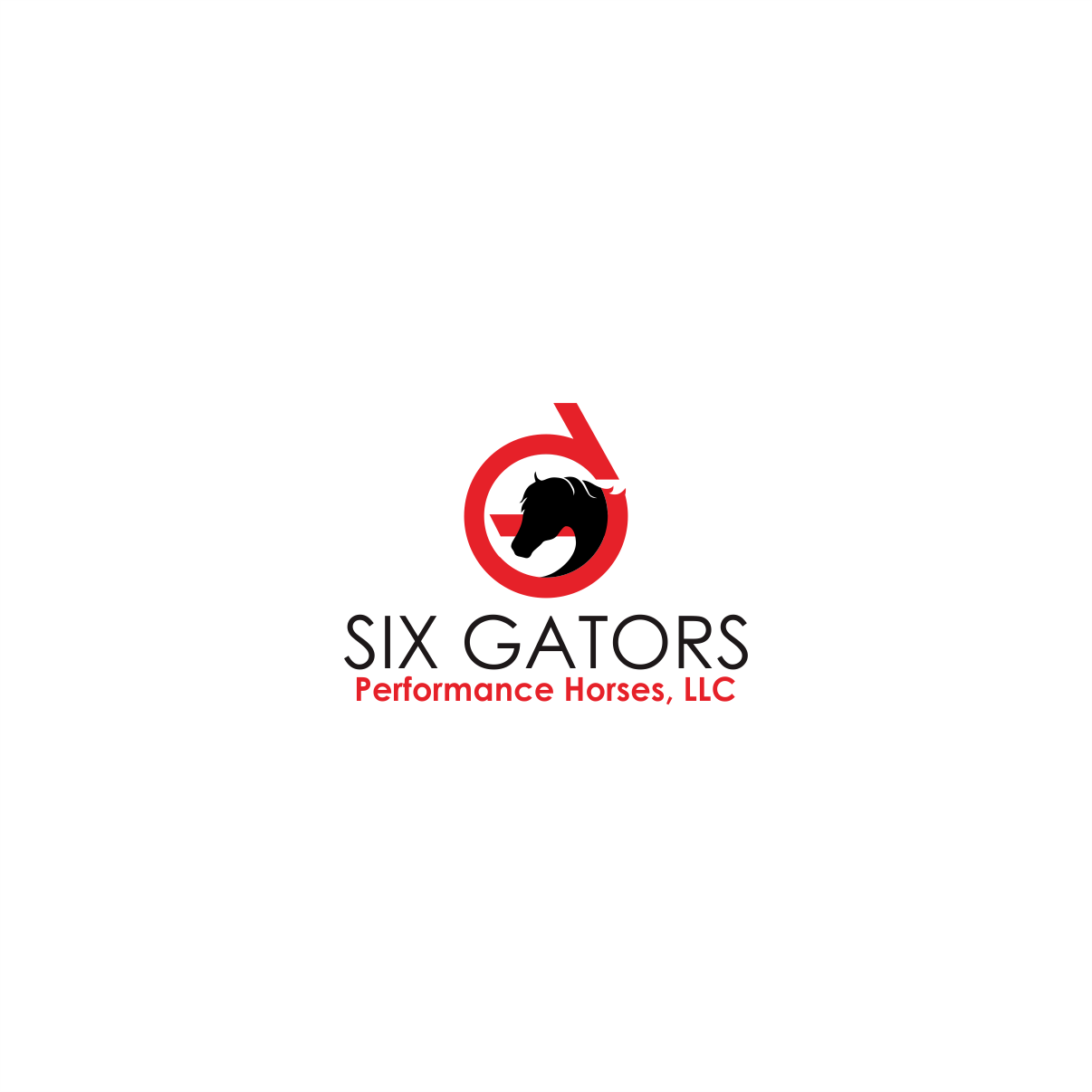 Logo Design by Arham Hidayat for Six Gators Performance Horses | Design #11767119